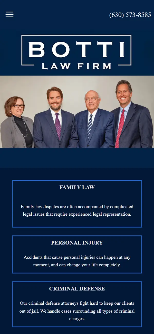 Botti Law Firm on mobile