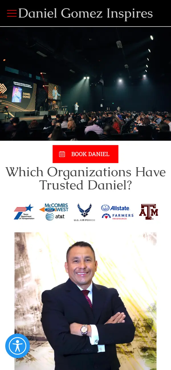 Daniel Gomez Inspires on mobile