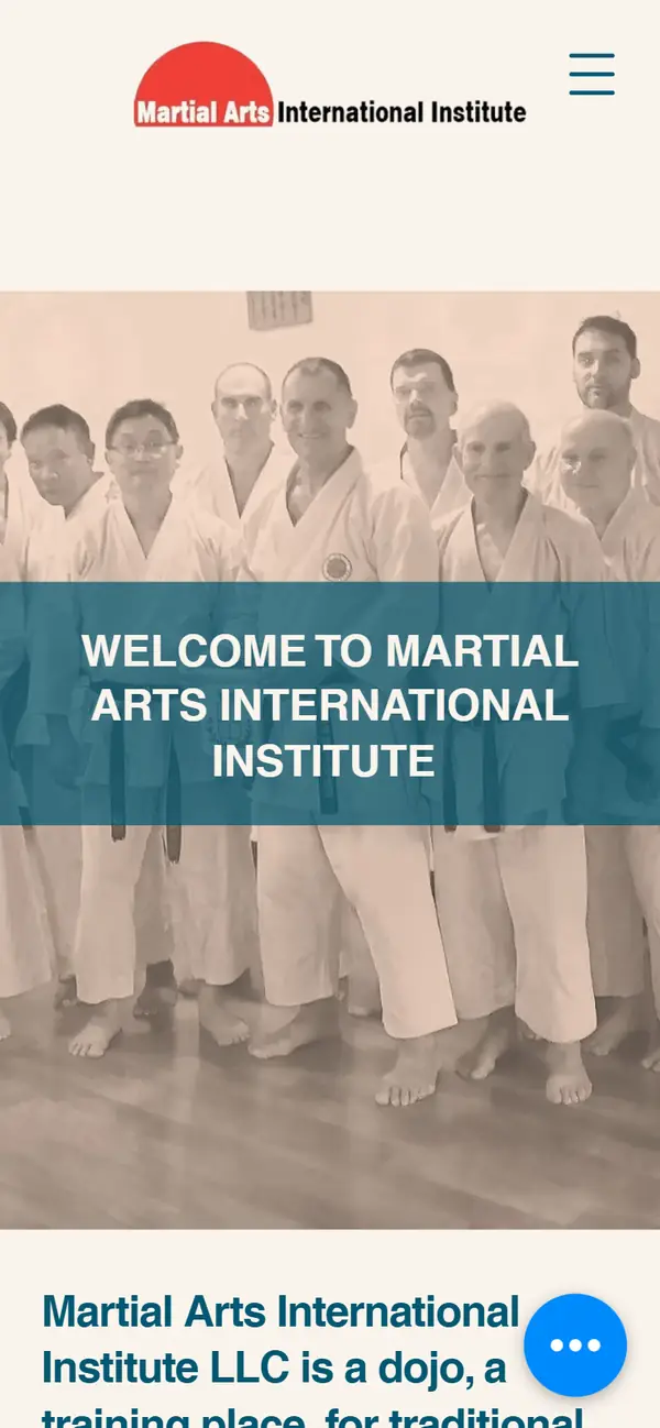 Martial Arts International Institute on mobile