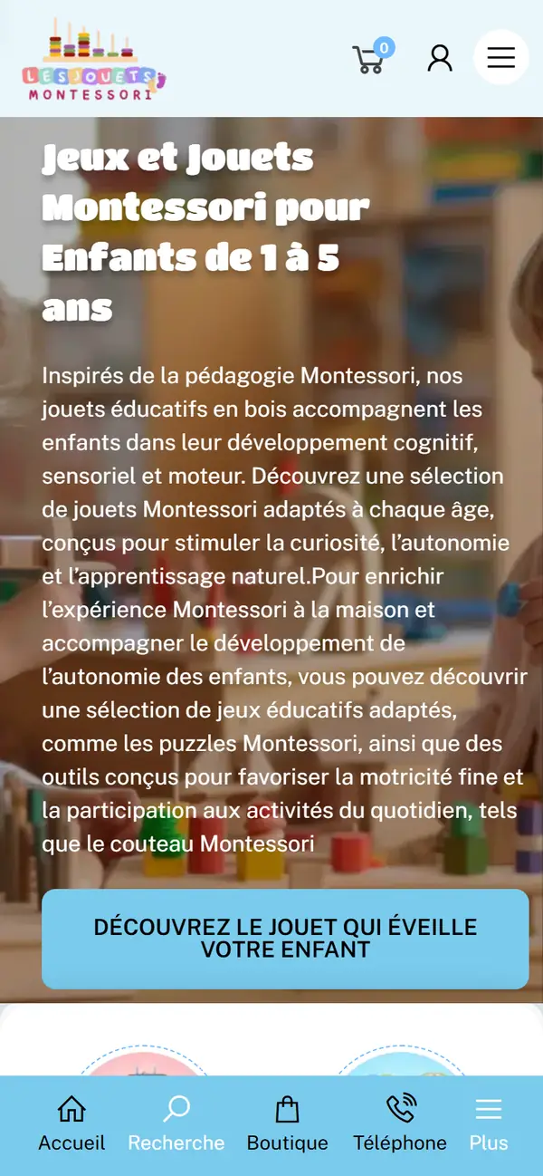 Les Jouets Montessori on mobile