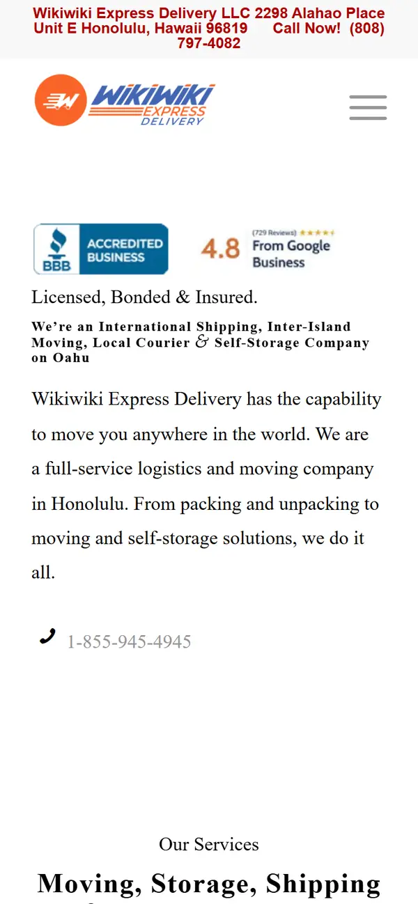 Wikiwiki Express on mobile