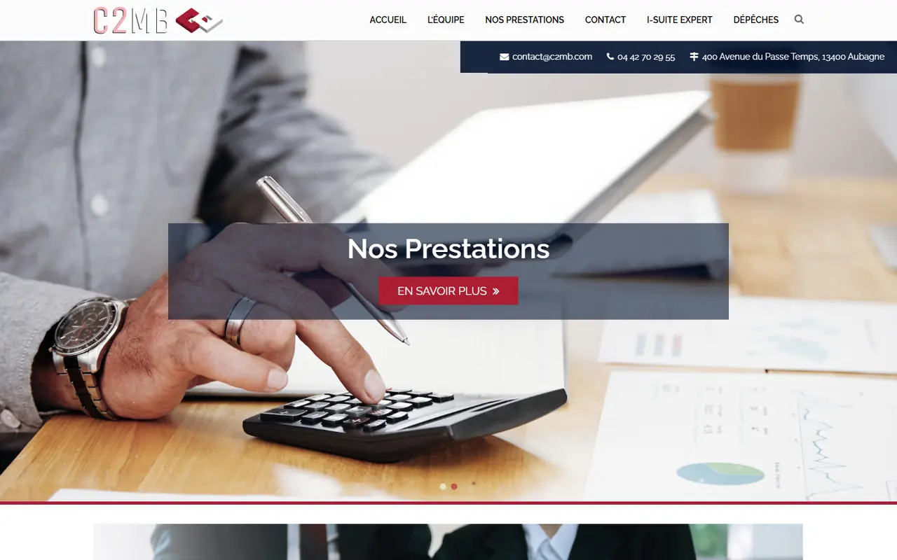 C2MB website screenshot