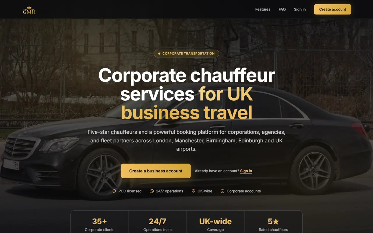 GMH Corporate Portal website screenshot