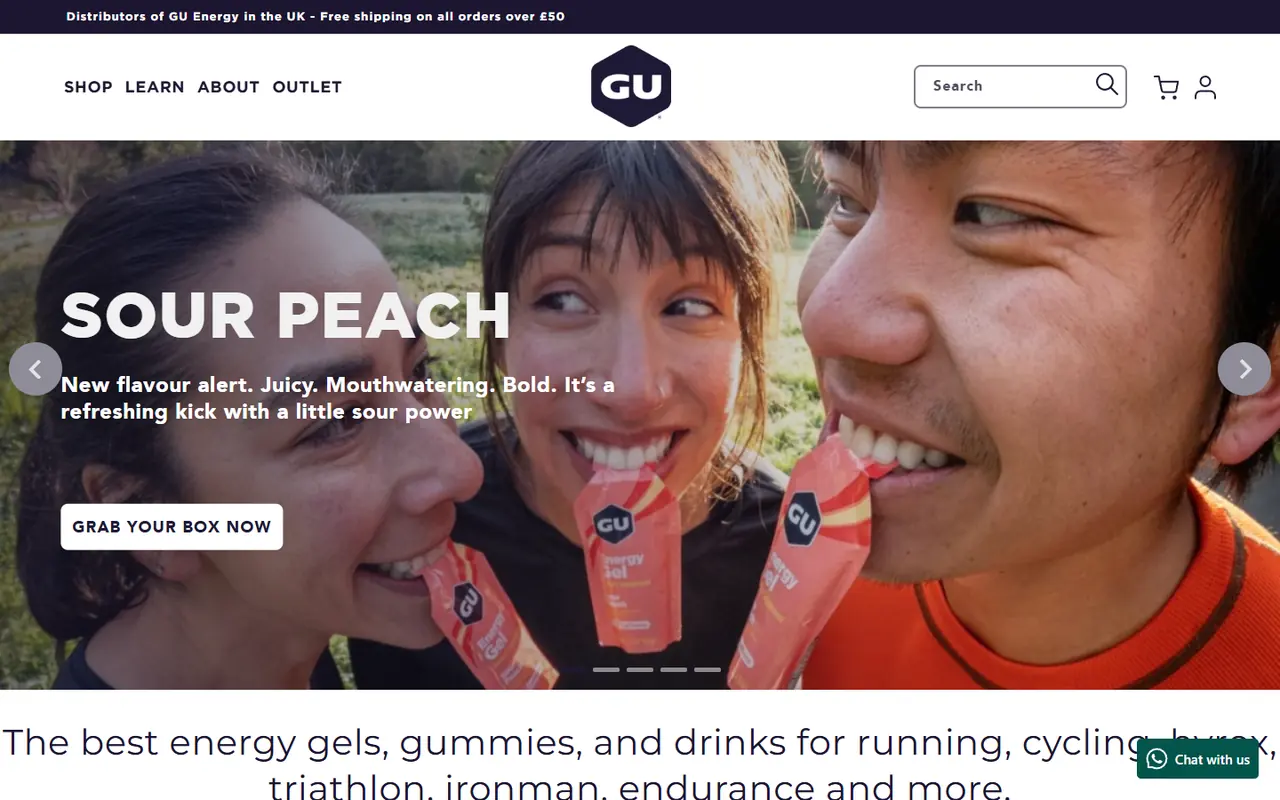 GU Energy UK website screenshot