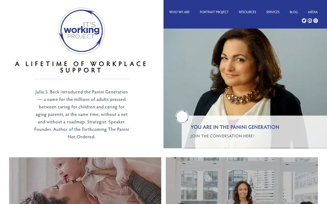 It's Working Project website screenshot