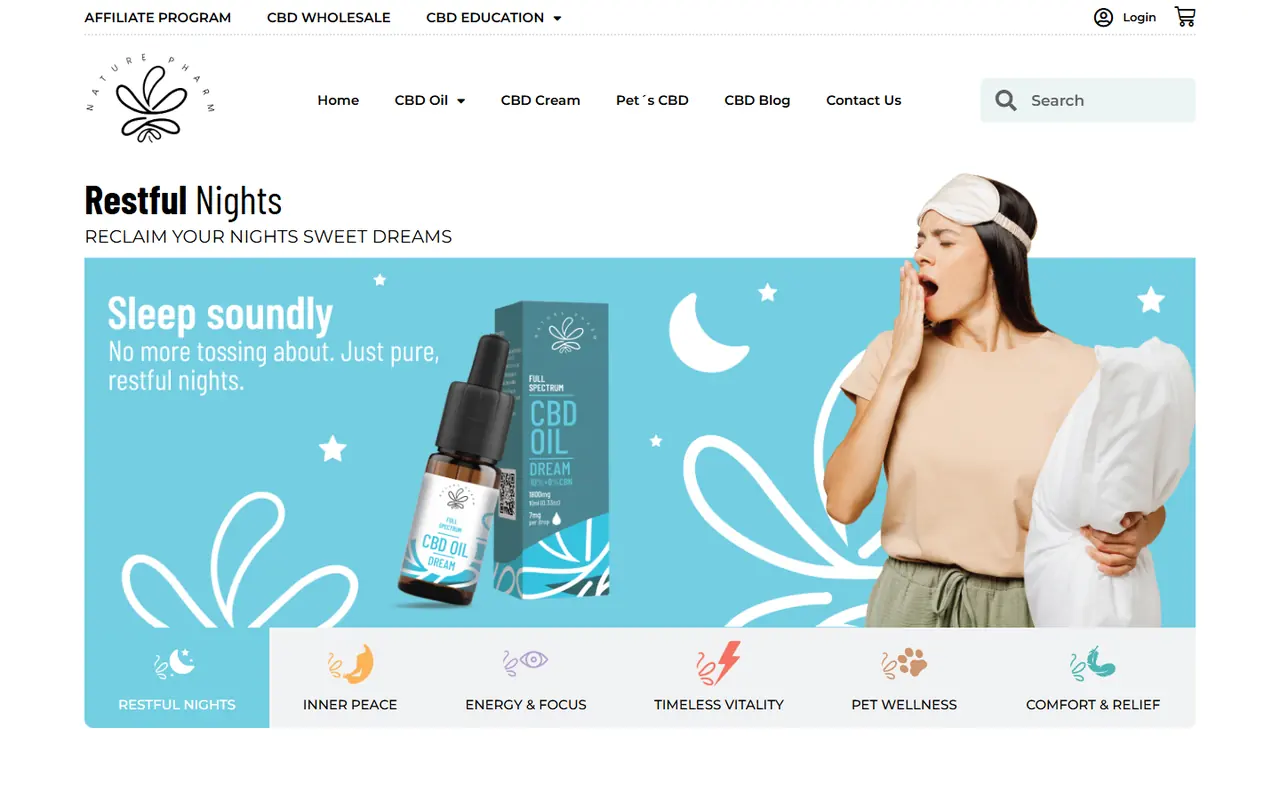 Nature Pharm website screenshot