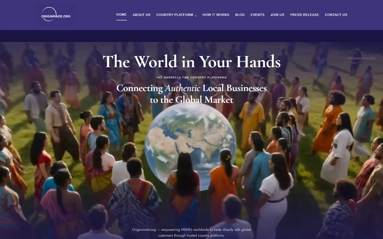 OriginMade website screenshot