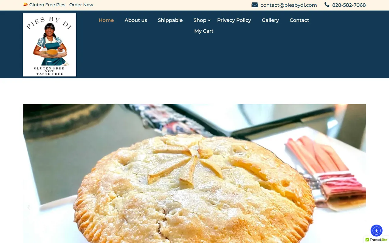 Pies by Di website screenshot