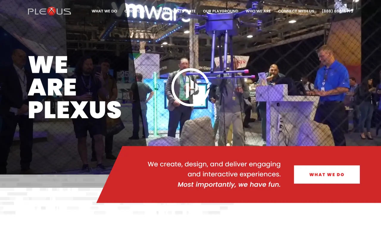 Plexus website screenshot