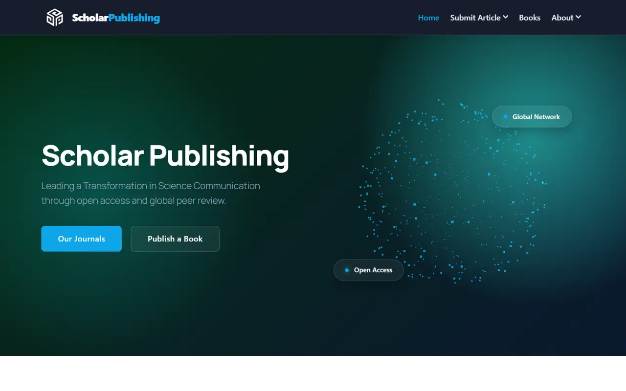 Scholar Publishing website screenshot