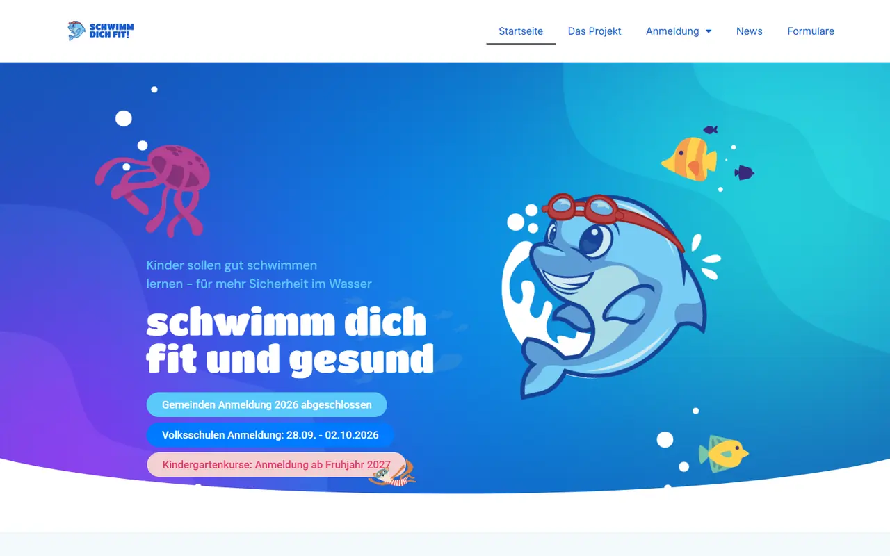 Schwimmoffensive website screenshot