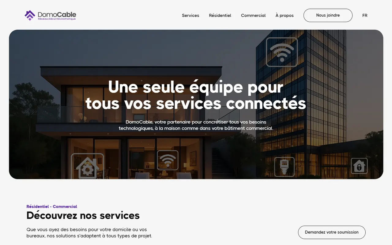 DomoCable / Voom website screenshot